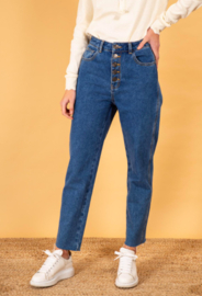 MUM's Button Jeans - BLUE - NATHAEL