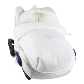 CLASSIC COLLECTION - CAR SEAT COVER BOHO WHITE - CB