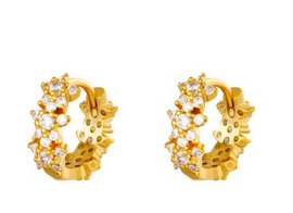 Monarch Earrings - Clear White
