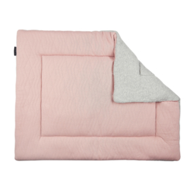 PLAYPEN MAT - HOUSE OF JAMIE - 75X95 - GEO JACQUARD STONE/PINK