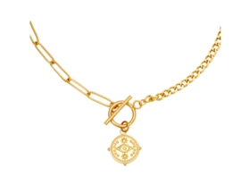 Necklace - LOCKED EYE - Gold