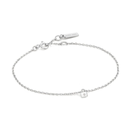 Under Lock & Key - Silver Padlock bracelet Silver