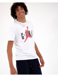 Air Goku T-Shirt - Dragon Ball Z Sports Logo T-Shirt - White