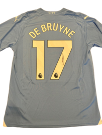 Kevin De Bruyne #17 Autographed Puma Manchester City 2023/24 Home Jersey