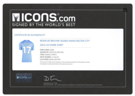 Kevin De Bruyne #17 Autographed Puma Manchester City 2023/24 Home Jersey