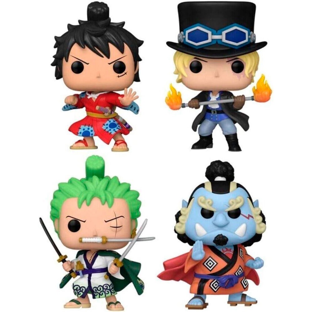 POP pack 4 figures One Piece Exclusive Luffytaro, Sabo, Roronoa Zoro, Jinbe