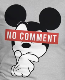 Disney - Mickey No Comment Grey Woment T-Shirt