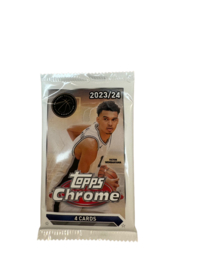 2023/24 Topps Chrome Basketball Blaster pack - 4 cards
