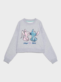Lilo & Stitch - Crop Sweatshirt - grey