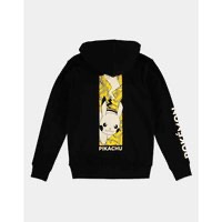Pokémon Hooded Vest -M- Attacking Pika! Black