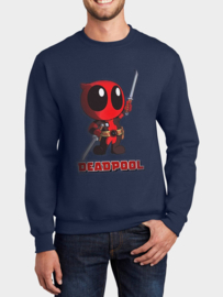Deadpool Sweatshirt - Chibi Deadpool - Blue