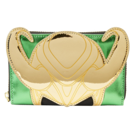 Loungefly: Marvel - Glinsterende Loki - Portemonnee Met Ritssluiting