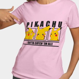 Pokemon T-shirt Pink Pikachu