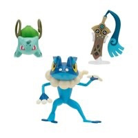 Pokémon Battle Figure Set 3-Pack Honedge, Bulbasaur #4, Frogadier 5 cm