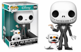 Pop! Disney: Jumbo The Nightmare Before Christmas - Jack Skellington With Zero Funko Pop (25cm) #809