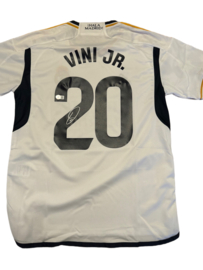 Vinícius Júnior #20 Autographed 2023/24 Real Madrid Home Jersey