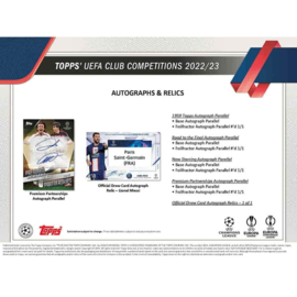 2022/23 Topps UEFA Club Competitions Soccer Flagship Hobby Box