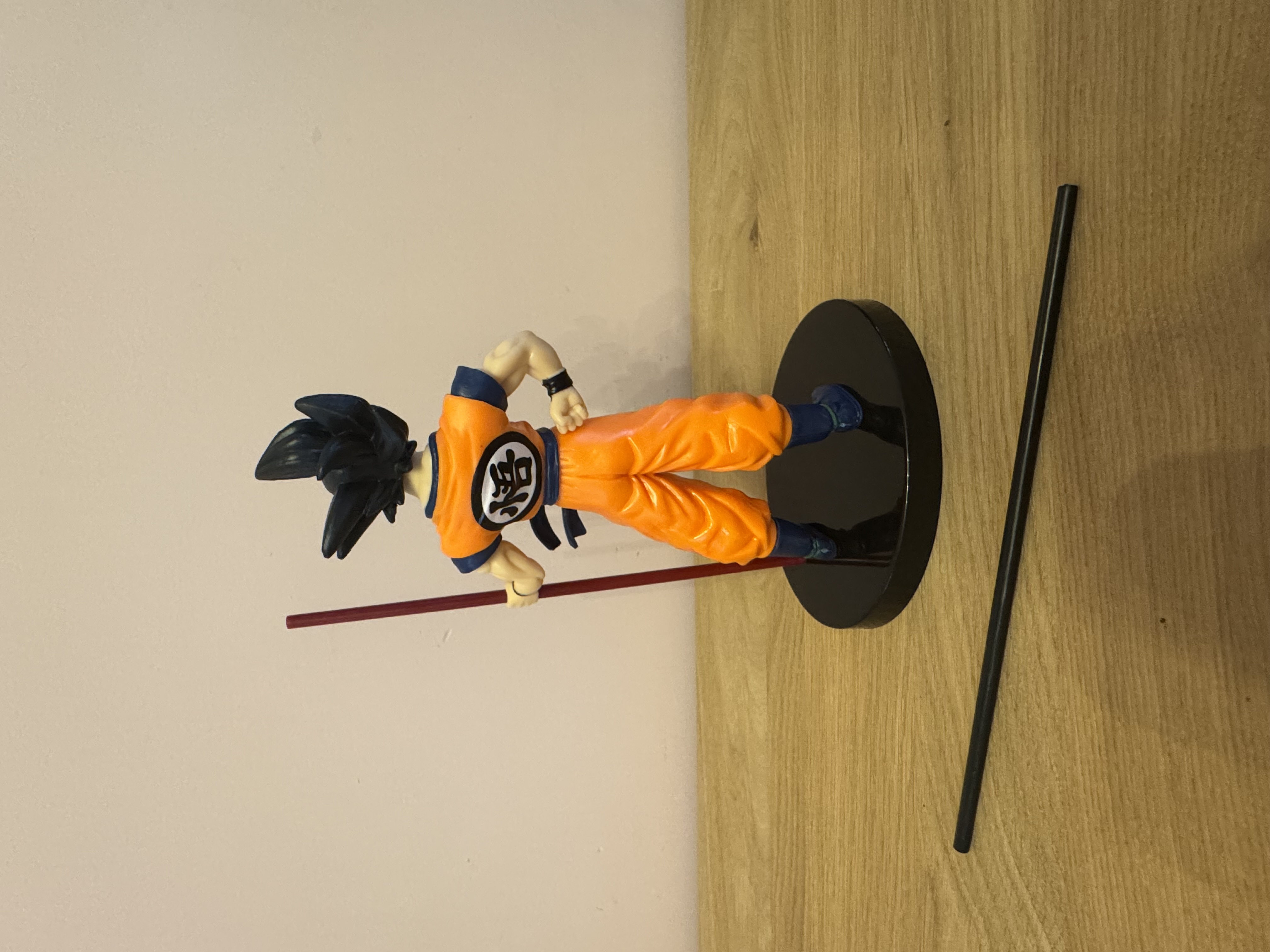 Goku figure with regular staff and power staff!