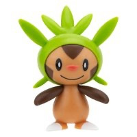 Jazwares Pokémon Battle Figure First Partner Set Figure 2-Pack Chespin, Beldum 5 cm Mini-Figuur