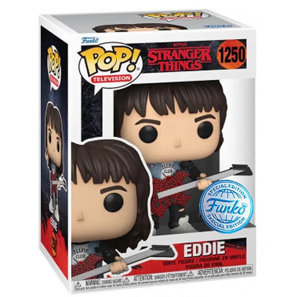 Funko POP! Special Edition Stranger Things TV character Eddie with guitar