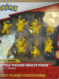 Pokémon - 8 Battle figures - Pack of 8 Pikachu figures