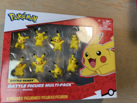 Pokémon - 8 Battle figures - Pack of 8 Pikachu figures