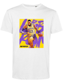 LeBron James White Organic Cotton T-Shirt - Men