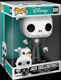 Pop! Disney: Jumbo The Nightmare Before Christmas - Jack Skellington With Zero Funko Pop (25cm) #809