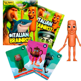 Pre-order September Italian Brainrot assorted booster pack figure + 3 collectable cards