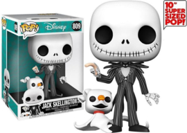 Pop! Disney: Jumbo The Nightmare Before Christmas - Jack Skellington With Zero Funko Pop (25cm) #809