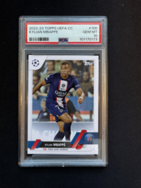 2022-23 Topps Uefa Cc Kylian Mbappe #100 Psa 10 Gem Mint