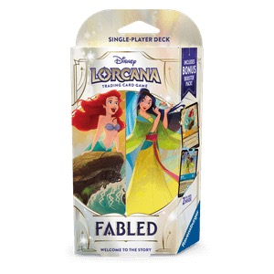 Pre-order: begin september Disney Lorcana - Fabled Starter Deck: Ariel & Mulan (including booster)