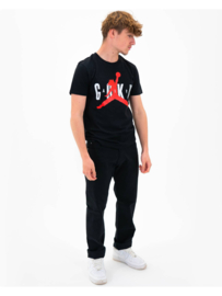 Air Goku T-Shirt - Dragon Ball Z Sports Logo T-Shirt - Black