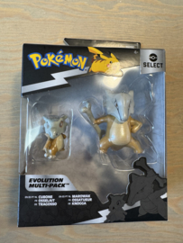 Pokémon Evolution Multi Set - 5 cm Cubone en 7.5 cm Marowak