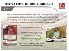 2022/23 Topps Chrome Bundesliga Soccer Hobby booster pack