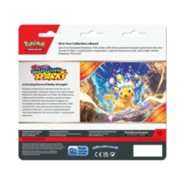 Pokémon SV8 Surging Sparks 3-booster blister ENG
