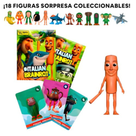 Pre-order September Italian Brainrot assorted booster pack figure + 3 collectable cards