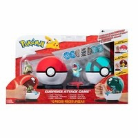 Pokémon Surprise Attack Game Playset - Axew Poke Ball Vs Totodile Net Ball