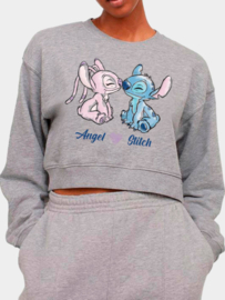 Lilo & Stitch - Crop Sweatshirt - grey