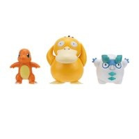 Pokémon Batte figure Set - Charmander, Galarian Darumaka, Psyduck 3st.