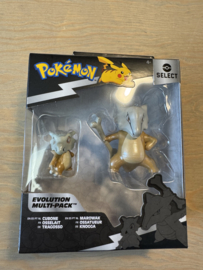 Pokémon Evolution Multi Set - 5 cm Cubone en 7.5 cm Marowak