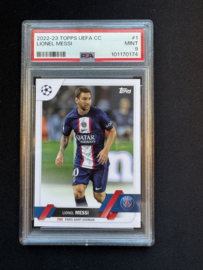 2022-23 Topps Uefa Cc Lionel Messi #1 Psa 9 mint