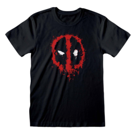 Marvel - Deadpool Splat Zwart Unisex T-Shirt