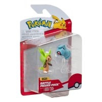 Jazwares Pokémon Battle Figure First Partner Set Figure 2-Pack Chespin, Beldum 5 cm Mini-Figuur