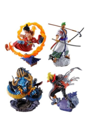 One Piece Petitrama PVC Mini Statue Logbox Re Birth Wano Kuni Vol. 1 Set 9 cm
