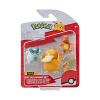 Pokémon Batte figure Set - Charmander, Galarian Darumaka, Psyduck 3st.
