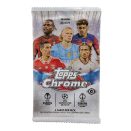 2023/24 Topps Chrome UEFA Club Competitions Soccer Hobby Pack