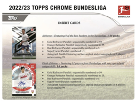 2022/23 Topps Chrome Bundesliga Soccer Hobby booster pack