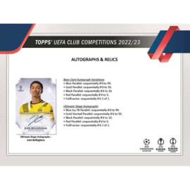 2022/23 Topps UEFA Club Competitions Soccer Flagship Hobby Box