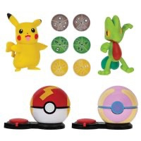 Pokémon Verrassingsaanval Actiespel - Pikachu met Fast Ball VS Treecko met Heal Ball